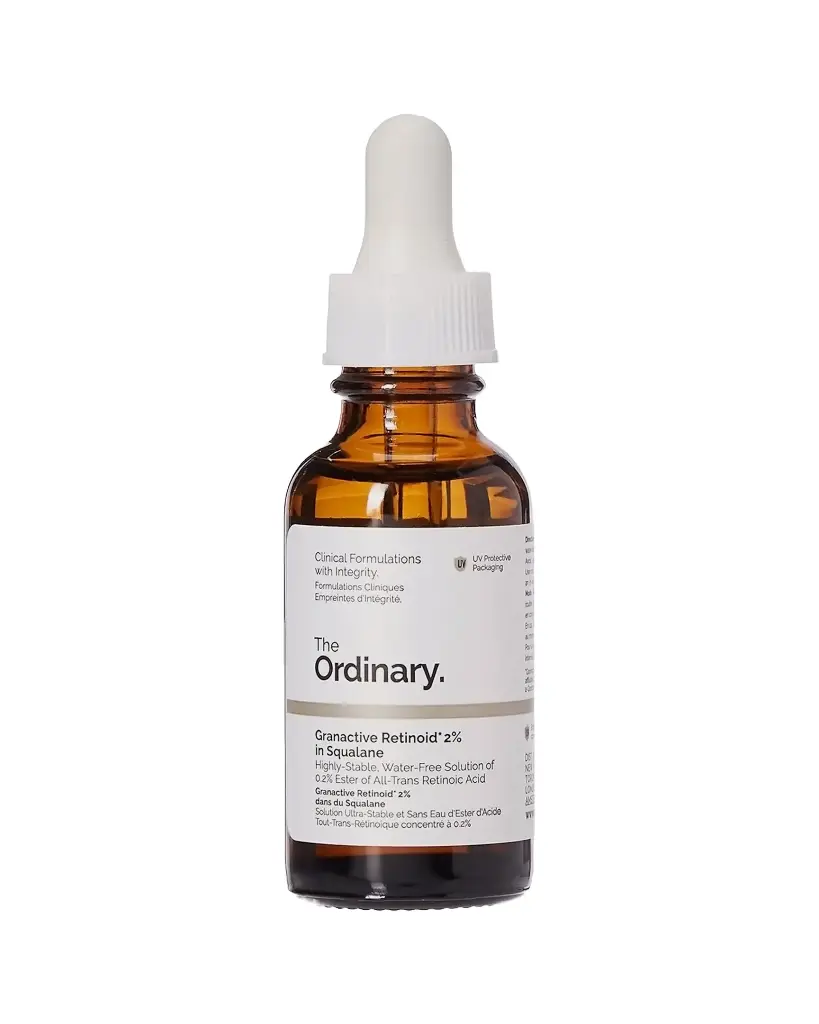 The Ordinary, Suero con Granactive Retinoid 2% in Squalanepara mejorar la textura de tu piel, 30ml