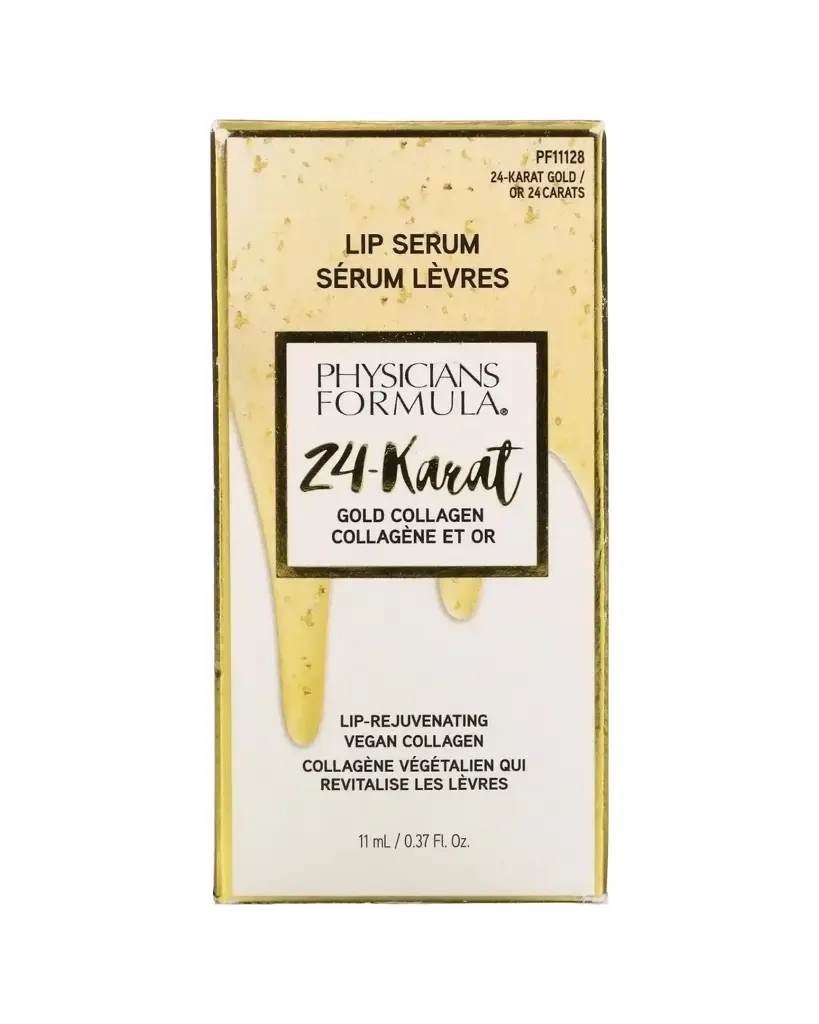 Physicians Formula, Suero labial con colágeno dorado de 24 quilates para hidratar tus labios, 11 ml