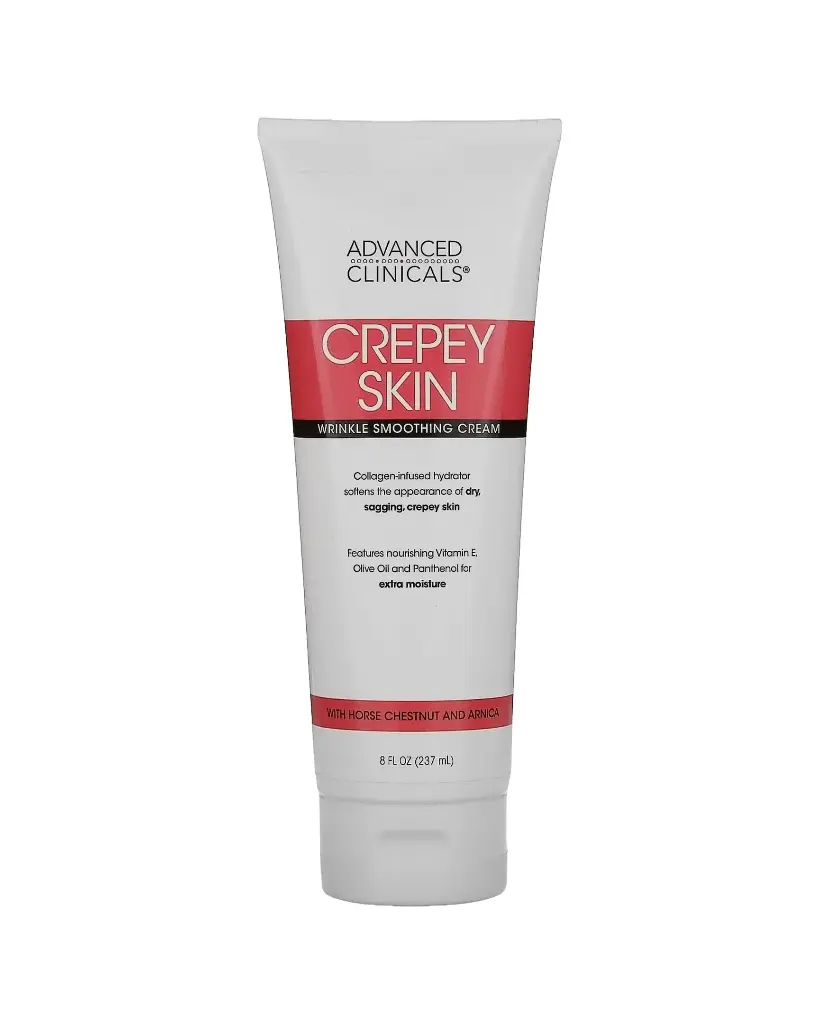 Advanced Clinicals, Crema suavizante para arrugas con Castaño de Indias y Árnica 237 ml