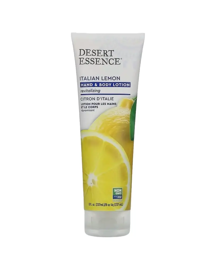 Desert Essence, Crema de manos y cuerpo de Limón italiano, 237 ml