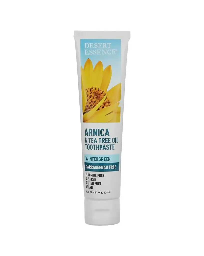 Desert Essence, Pasta dental con árnica y aceite de árbol del té, Gaulteria 176g