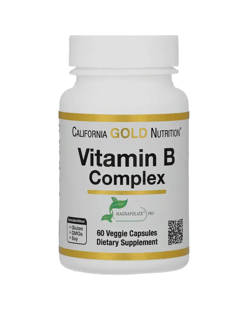 California Gold Nutrition, Complejo de vitaminas B, 60 cápsulas vegetales