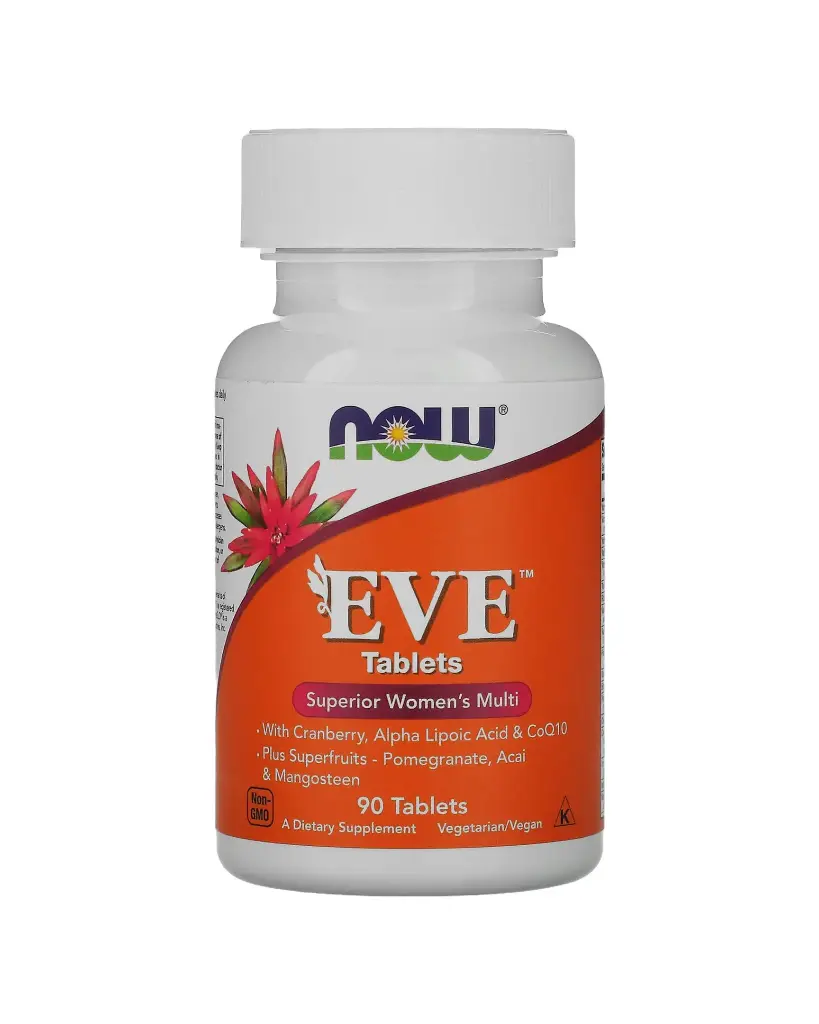 Now Foods, EVE, Multivitamínico para la salud de la mujer con CoQ10, 90 cápsulas blandas