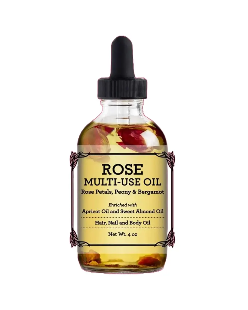 Provence Beauty, Aceite de pétalos de Rosa y Bergamota para cuerpo, cabello y uñas 120 ml