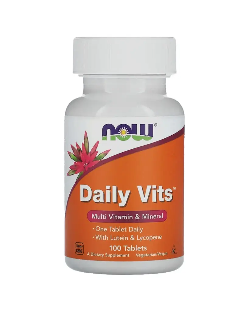 Now Foods, "Daily Vits" Suplemento multivitamínico y mineral 100 comprimidos