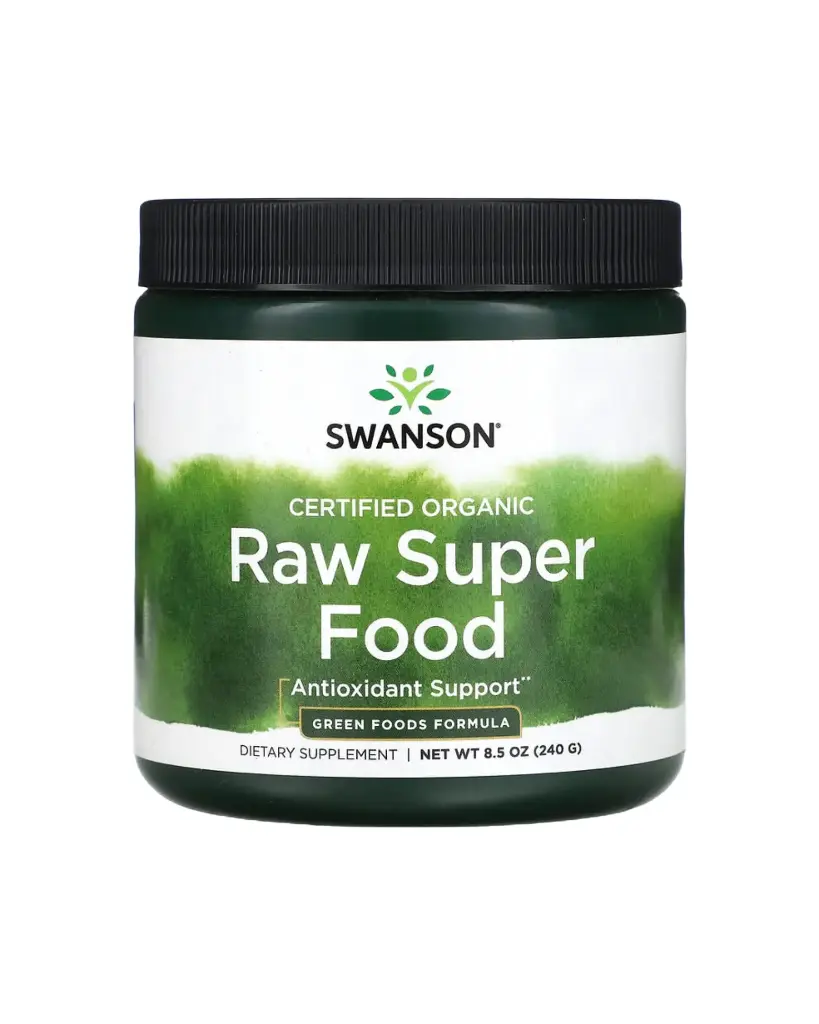Swanson, Suplemento alimentario con fórmula de alimentos verdes orgánico certificado 240 g (8,5 oz)