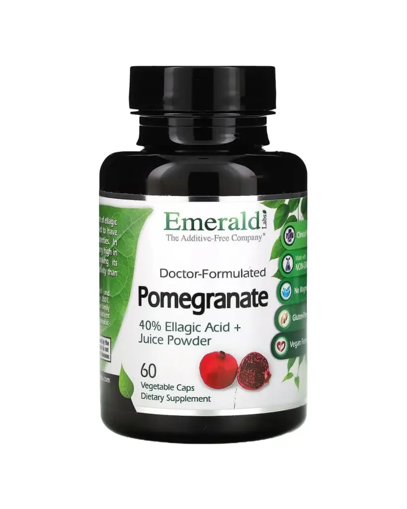 Emerals Laboratories, Suplemento alimentario de granada, 60 cápsulas vegetales