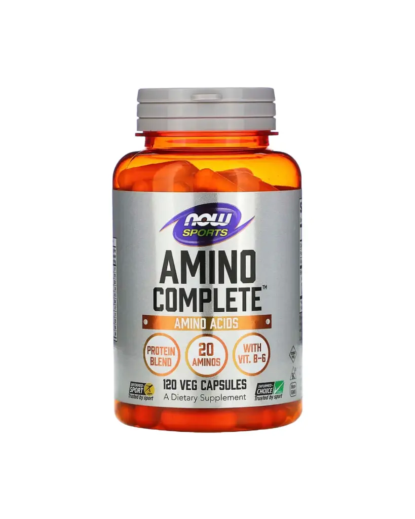 NOW Foods, Sports, Amino Complete, Aminoácidos, 120 cápsulas vegetales