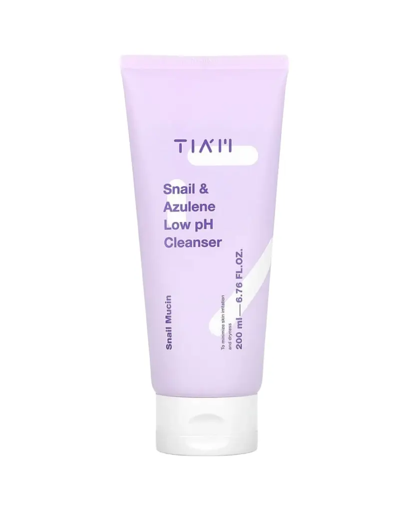 TIAM, Limpiador con pH bajo de caracol y azuleno, 200 ml (6,76 oz. Líq.)