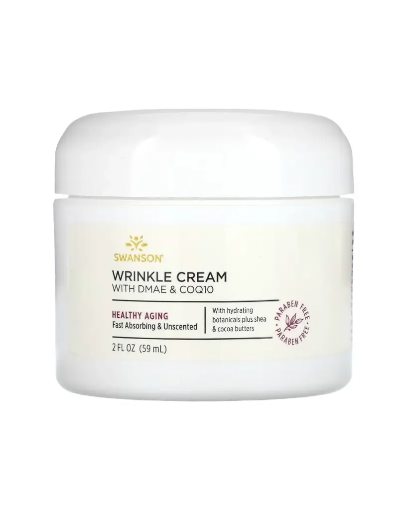 Swanson, Crema antiarrugas con DMAE y CoQ10`59 ml (2 oz. Líq.)