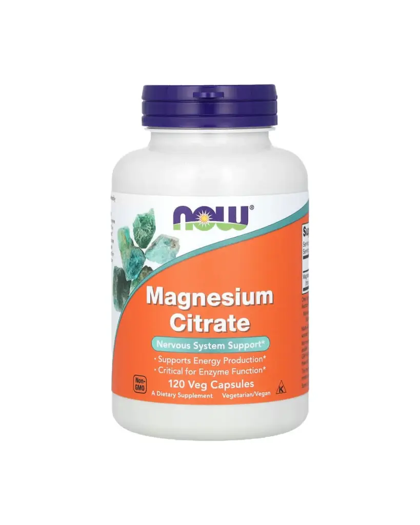 Now Foods, Citrato de magnesio, 120 cápsulas vegetales