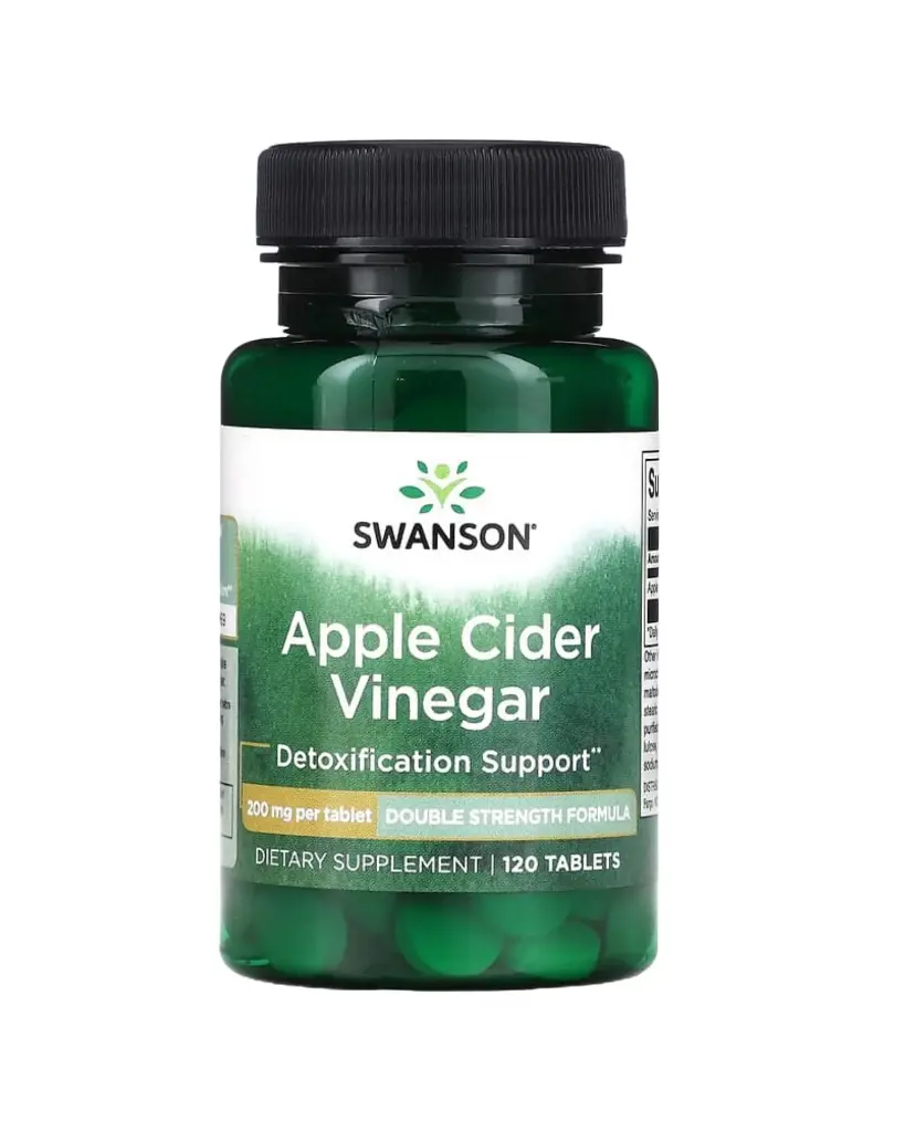 Swanson, Vinagre de sidra de manzana, 200 mg, 120 comprimidos