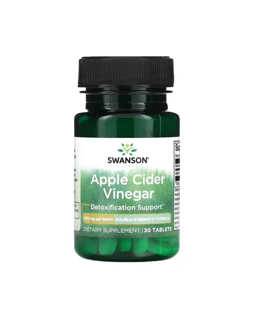 Swanson, Vinagre de sidra de manzana, 200 mg, 30 comprimidos