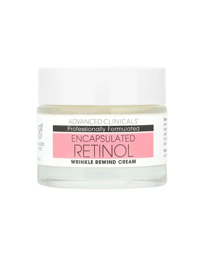 Advanced Clinicals, Retinol encapsulado, Crema antiarrugas y antiarrugas, 74 ml (2,5 oz. líq.)