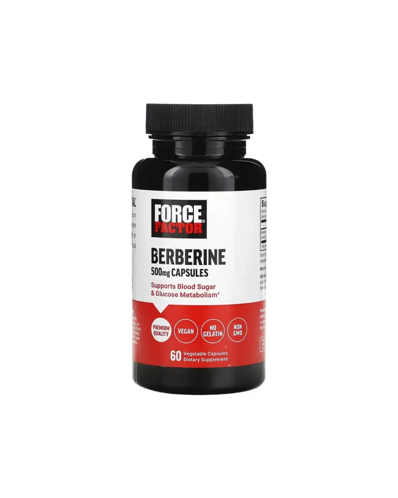 Force Factor, Berberina, 500 mg, 60 cápsulas vegetales