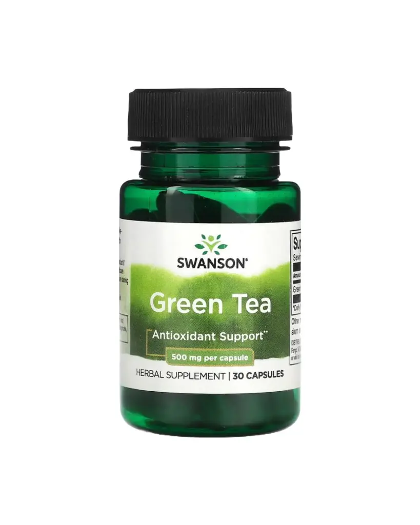 Swanson, Té verde, 500 mg, 30 cápsulas