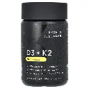 Sports Research, Vitaminas D3 y K2, De origen vegetal, 62,5 mcg/100 mcg, 60 cápsulas blandas vegetales