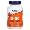 NOW Foods, B-50, 100 cápsulas vegetales