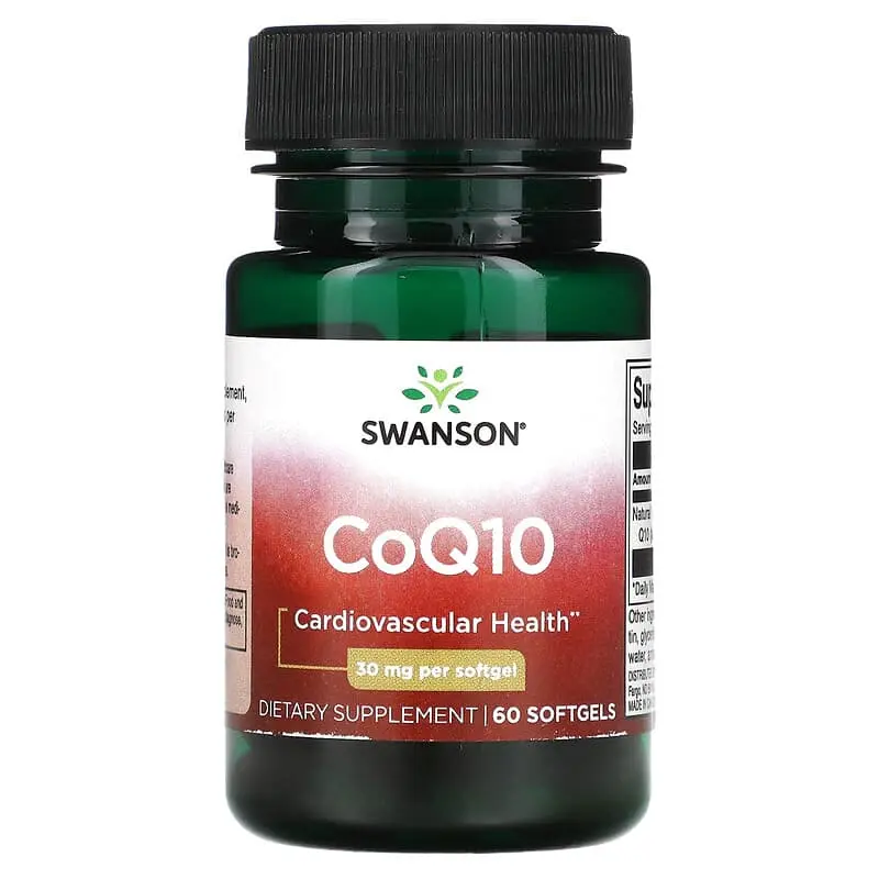 Swanson, CoQ10, 30 mg, 60 cápsulas blandas