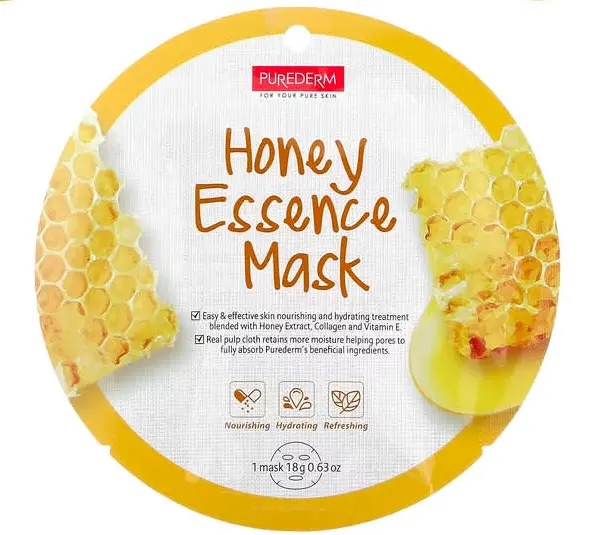 Purederm, Mascarilla de belleza Essence, Miel (0,63 oz) 
