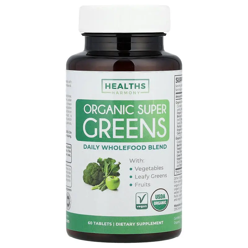 Healths Harmony, Superverduras orgánicas, 60 comprimidos