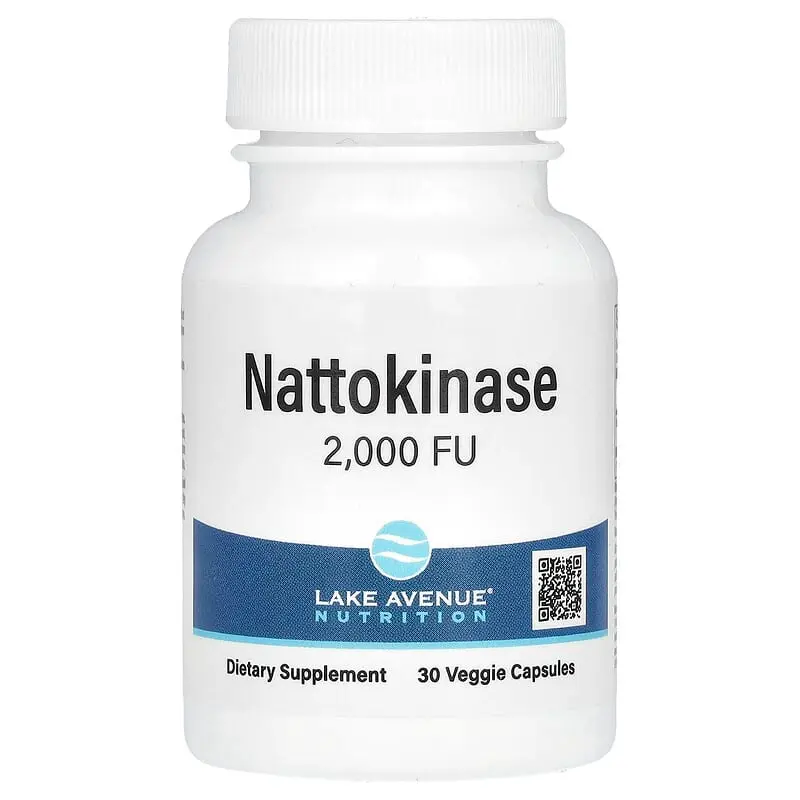 Lake Avenue Nutrition, Natoquinasa, Enzima proteolítica, 2000 UF, 30 cápsulas vegetales