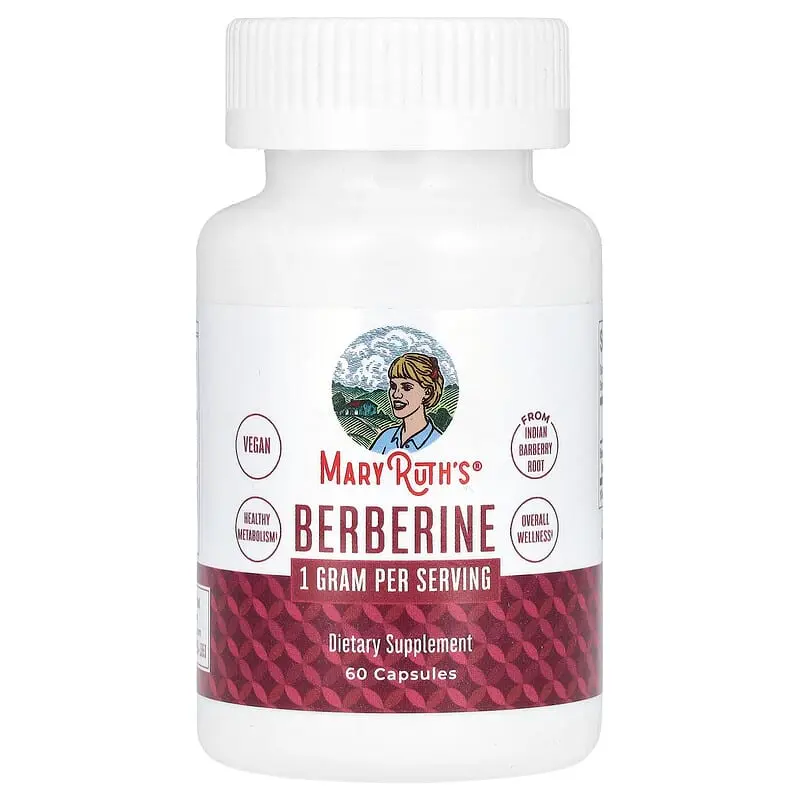 MaryRuth's, Berberina, 60 cápsulas (500 mg por cápsula)
