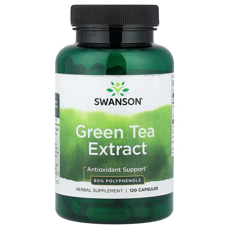 Swanson, Extracto de té verde, 120 cápsulas