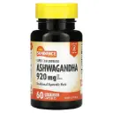 Sundance Vitamins, ashwagandha (Ginseng indio) superconcentrado, 60 cápsulas de liberación rápida (460 mg por cápsula)