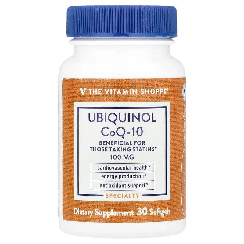 The Vitamin Shoppe, Ubiquinol CoQ-10, 30 cápsulas blandas