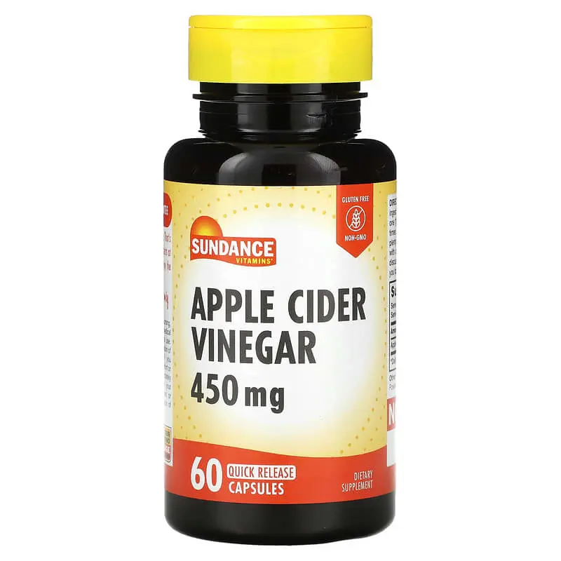 Sundance, Vinagre de Manzana , 450 mg, 60 Capsulas