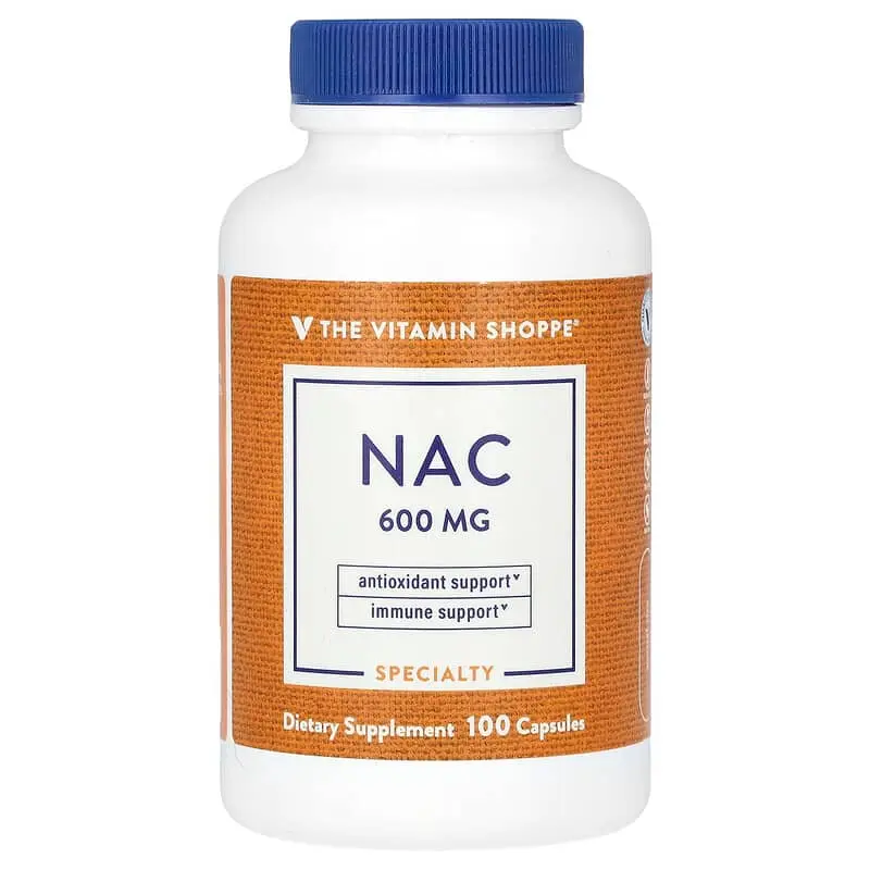 The Vitamin Shoppe, NAC, 600 mg, 100 Capsulas 