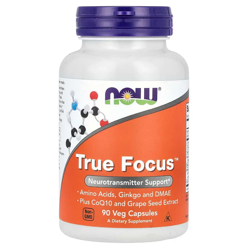 NOW Foods, True Focus, 90 cápsulas vegetales