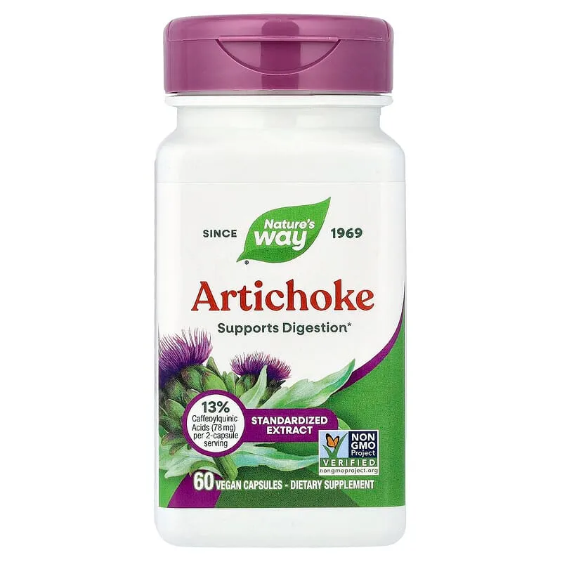 Nature's Way, Extracto de alcachofa , 60 cápsulas veganas