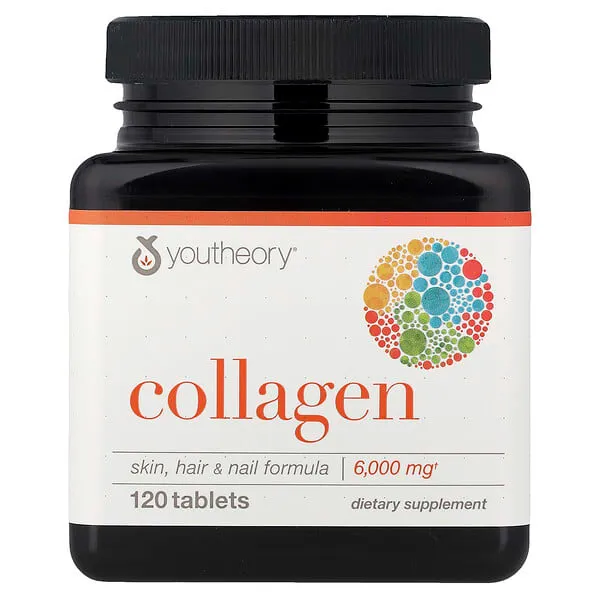 Youtheory, Colágeno, 120 comprimidos