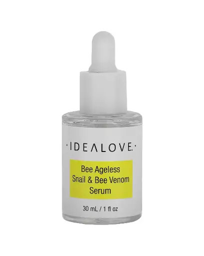 [A0051] IDEALOVE, Sérum con baba de caracol y veneno de abeja para reducir arrugas y mejorar la elasticidad de la piel, 30 ml