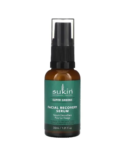 [A0264] SUKIN, Super Greens, Facial Recovery Serum, 1.01 fl oz (30 ml)