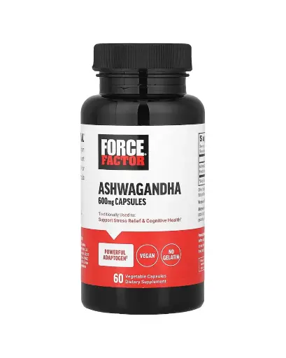 [A0287] Force Factor, Ashwagandha, 600 mg, 60 cápsulas vegetales
