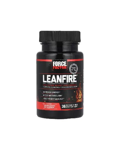 [A0293] Force Factor, LeanFire®, Suplemento para la pérdida de peso, 30 cápsulas vegetales