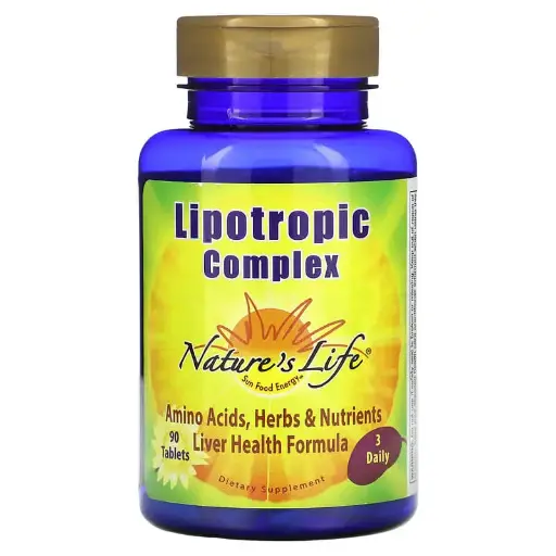 [A0311] Nature's Life, Complejo lipotrópico`90 comprimidos