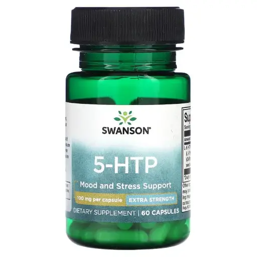 [A0317] Swanson, 5-HTP, Concentración extra, 100 mg, 60 cápsulas