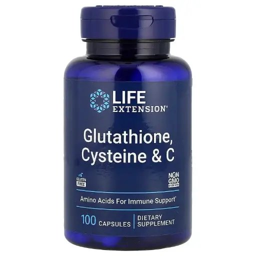 [A0322] Life Extension, Glutatión, cisteína y vitamina C, 100 cápsulas