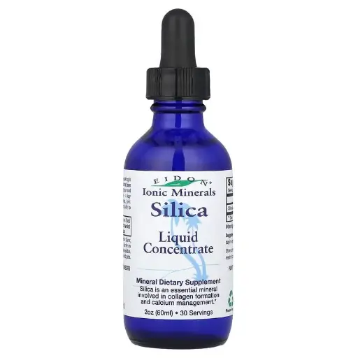 [A0345] Eidon Ionic Minerals, Sílice, Concentrado líquido, 375 mg, 60 ml (2 oz)