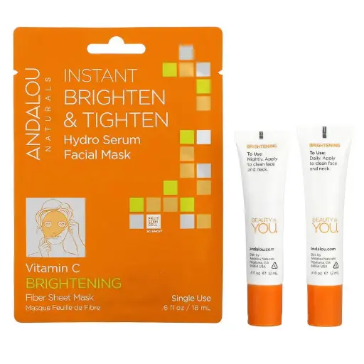 [A0363] Andalou Naturals, Kit de 3 piezas para iluminar desde el día hasta la noche
