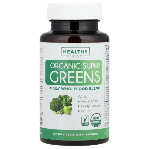 [A0397] Healths Harmony, Superverduras orgánicas, 60 comprimidos