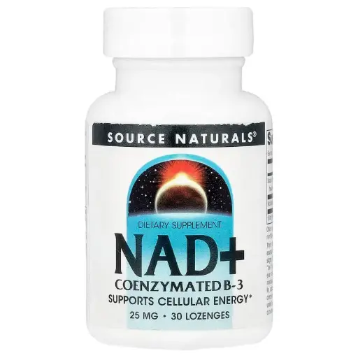 [A0399] Source Naturals, NAD+, Vitamina B3 coenzimada, 30 pastillas